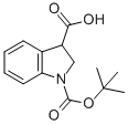 Structure of 1-BOC-2,3-DIHYDRO-INDOLE-3-CARBOXYLIC ACID