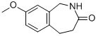 Structure of 8-METHOXY-1,2,4,5-TETRAHYDROBENZO[C]AZEPIN-3-ONE