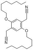 2,5-双(辛氧基)苯-1,4-二乙腈结构式