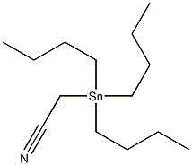 Structure of Acetonitrile, (tributylstannyl)-