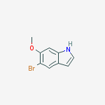 Structure of 5-bromo-6-methoxy-1H-indole