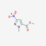 Structure of methyl 1-methyl-3-nitropyrazole-5-carboxylate