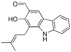 1-(3-Methyl-2-butenyl)-2-hydroxy-9H-carbazole-3-carbaldehyde结构式