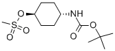 Structure of TRANS-4-(BOC-AMINO)CYCLOHEXYL METHANESULFONATE
