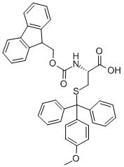 Structure of FMOC-CYS(MMT)-OH