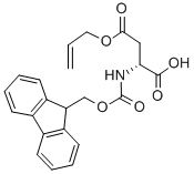 N-FMOC-O-甲醛基-D-天冬氨酸结构式