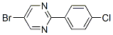 Structure of 5-bromo-2-(4-chlorophenyl)pyrimidine