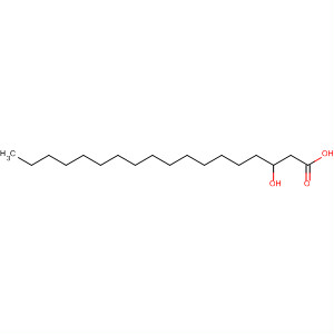 Structure of Octadecanoic acid, 3-hydroxy-