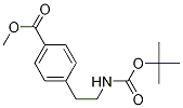Structure of Benzoic acid, 4-[2-[[(1,1-diMethylethoxy)carbonyl]aMino]ethyl]-, Methyl ester