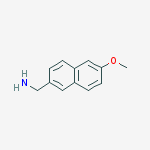 Structure of 2-Naphthalenemethanamine, 6-methoxy-