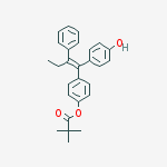 Structure of (E)-1-(4-HYDROXYPHENYL)-1-[4-(TRIMETHYLACETOXY)PHENYL]-2-PHENYLBUT-1-ENE