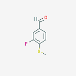 Structure of Benzaldehyde, 3-fluoro-4-(methylthio)-