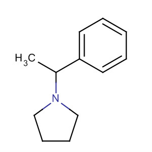 Structure of Pyrrolidine, 1-(1-phenylethyl)-
