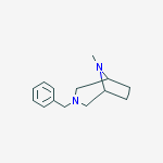 3-benzyl-8-methyl-3,8-diazabicyclo[3.2.1]octane结构式