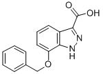 7-苄氧基-1H-吲唑-3-羧酸结构式