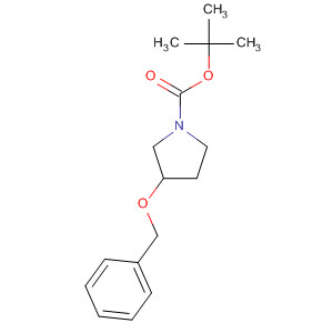 Structure of 1-Pyrrolidinecarboxylic acid, 3-(phenylmethoxy)-, 1,1-dimethylethylester, (3R)-