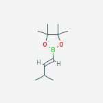 Structure of 4,4,5,5-tetramethyl-2-[(e)-3-methylbut-1-enyl]-1,3,2-dioxaborolane