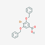 Structure of 3,5-Bis(benzyloxy)-4-bromobenzoic acid