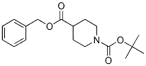 N-BOC-4-哌啶甲酸苄酯结构式