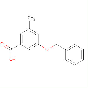 Benzoic acid, 3-methyl-5-(phenylmethoxy)-结构式