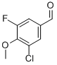 Structure of 3-CHLORO-5-FLUORO-4-METHOXYBENZALDEHYDE