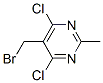 5-(溴甲基)-4,6-二氯-2-甲基嘧啶结构式