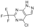 4-氯-6-三氟甲基-1H-吡唑[3,4-D]嘧啶结构式