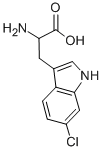 6-氯-DL-色氨酸结构式