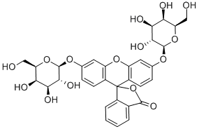 Structure of FLUORESCEIN DI-BETA-D-GALACTOPYRANOSIDE