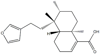 Structure of (4aR)-5β-[2-(3-Furyl)ethyl]-3,4,4aβ,5,6,7,8,8a-octahydro-5,6α,8aα-trimethyl-1-naphthalenecarboxylic acid