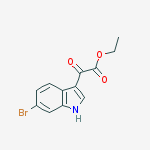1H-INDOLE-3-ACETIC ACID,6-BROMO-?-OXO-,ETHYL ESTER结构式