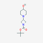 Structure of 1-BOC-3-(4-hydroxy-1-piperidinyl)-azetidine