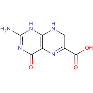 Structure of 6-Pteridinecarboxylic acid, 2-amino-1,4,7,8-tetrahydro-4-oxo-
