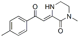 Structure of (3Z)-1-methyl-3-[2-(4-methylphenyl)-2-oxo-ethylidene]piperazin-2-one