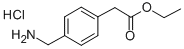 4-氨甲基-苯乙酸乙酯(HCL)结构式