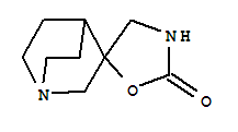 Structure of spiro[1,3-oxazolidine-5,3'-1-azabicyclo[2.2.2]octane]-2-one