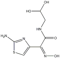 Structure of (Z)-2-(2-Aminothiazol-4-yl)-N-(2,2-dihydroxyethyl)-2-(hydroxyimino)acetamide