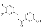 Structure of 3-(3,4-DIMETHOXYPHENYL)-1-(3-HYDROXYPHENYL)-1-PROPANONE