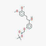 Structure of Tert-butyl 2-[3-[3-(3,4-dimethoxyphenyl)-1-hydroxypropyl]phenoxy]acetate