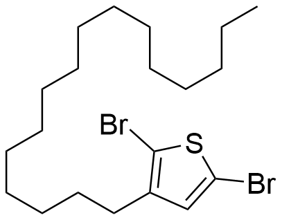 Structure of 2,5-Dibromo-3-hexadecylthiophene