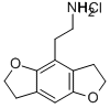 Structure of 1-(2,3,6,7-Tetrahydrobenzodifuran-4-yl)-2-aminoethane hydrochloride