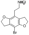 Structure of 1-(8-Bromo-2,3,6,7-tetrahydrobenzodifuran-4-yl)-2-aminoethane hydrochloride