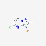 3-Bromo-5-chloro-2-methylpyrazolo[1,5-a]pyrimidine结构式