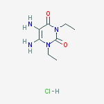 5,6-DIAMINO-1,3-DIETHYLURACIL HYDROCHLORIDE结构式