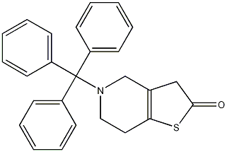 Structure of 4,5,6,7-Tetrahydro-5-(triphenylmethyl)-thieno[3,2-c]pyridin-2(3H)-one