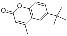 Structure of 6-TERT-BUTYL-4-METHYLCOUMARIN