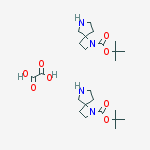 Structure of tert-Butyl 1,6-diazaspiro[3.4]octane-1-carboxylate oxalate (2:1)