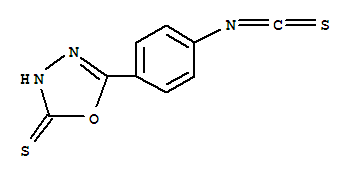Structure of 1,3,4-Oxadiazole-2(3H)-thione,5-(4-isothiocyanatophenyl)-
