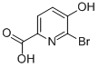 Structure of 6-bromo-5-hydroxy-2-pyridinecarboxylic acid