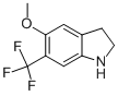 5-甲氧基-6-(三氟甲基)吲哚啉结构式